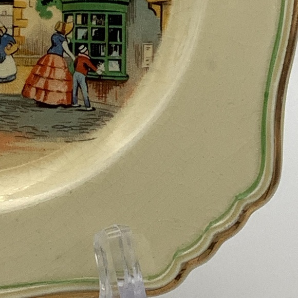 Vintage Royal Winton “Ye Olde Innes”  6” Square Plate - Picture 5 of 9